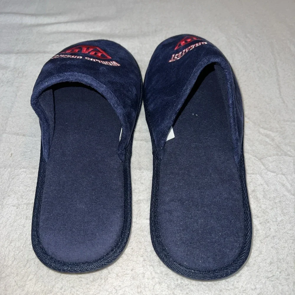 New Slippers Embroidered WORLDS GREATEST DAD' Slides Sandals Shoes Men Sz: 9-10